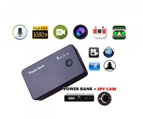 Camera Powerbank Camera Video with Voice Recorder